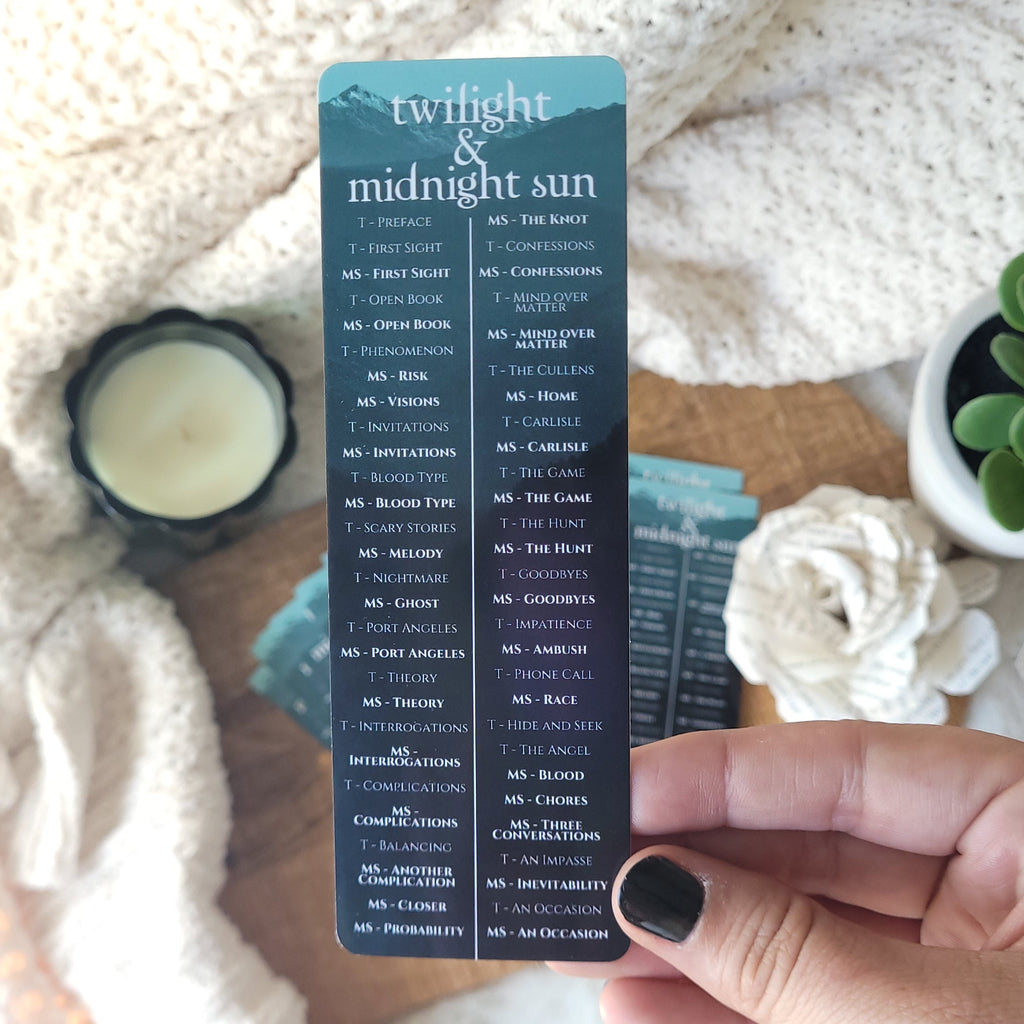Twilight & Midnight Sun Tandem Read Guide Bookmark