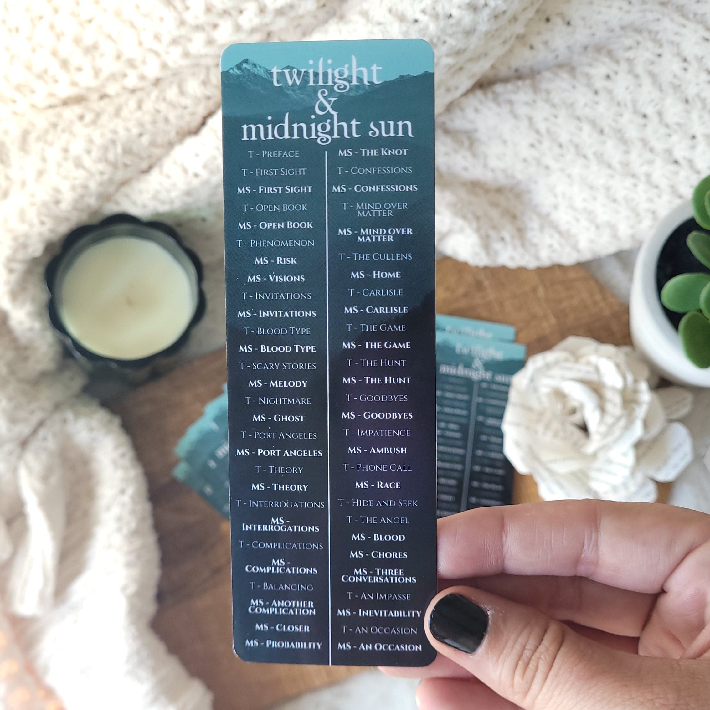 Twilight & Midnight Sun Tandem Read Guide Bookmark